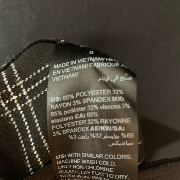 WHBM Plaid Slim Ankle Pants - Picture 7 of 7